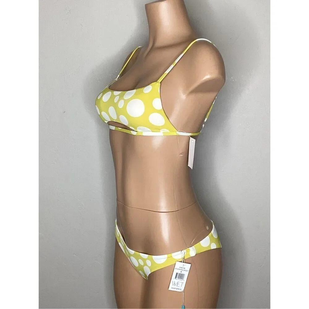 New. WET L.A. polka dot bikini. Large. Retails $166